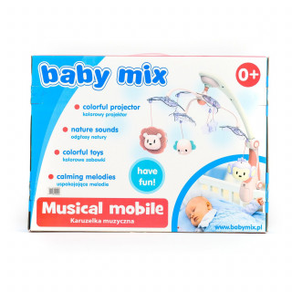 Baby Mix muzicka vrteška vesele životinjice zelena