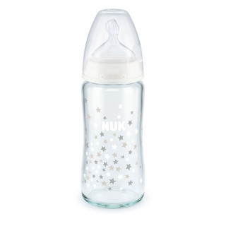 Nuk staklena flašica FC 240ml sil.s1