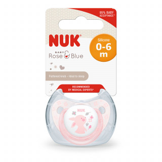 Nuk laža silikon roze vel1