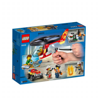 Lego City fire helicopter response