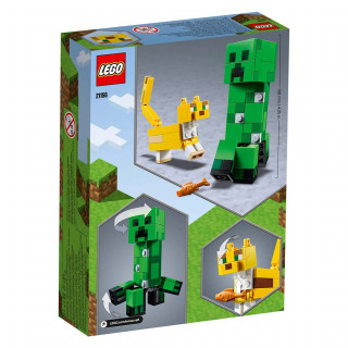 Lego Minecraftbigfig creeper and ocelot 