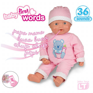 Loko toys, lutka beba koja izgovara prve reči,46cm 
