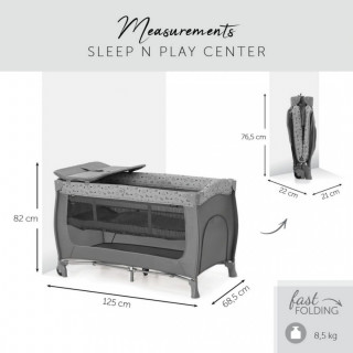 Hauck prenosivi krevetac SleepNplayCenter,NorGrey