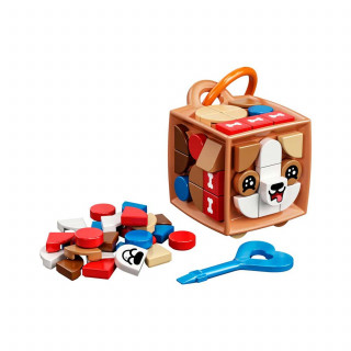 Lego Dots Bag Tag Dog