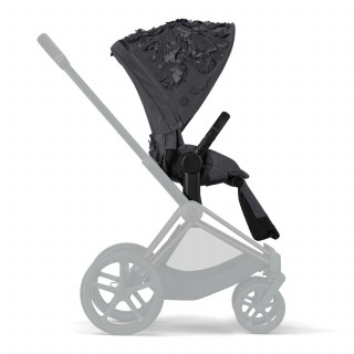 Cybex navlaka za kolica Priam Simply flowers grey