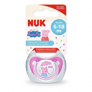 Nuk varalica silikon Peppa Pig u hig.kutiji vel 2