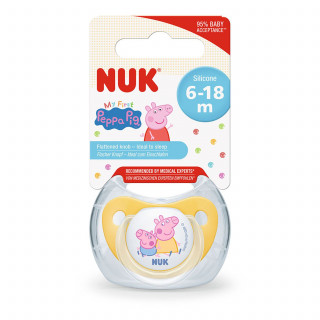 Nuk varalica silikon Peppa Pig u hig.kutiji vel 2