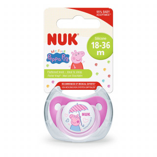 Nuk varalica silikon Peppa Pig u hig.kutiji vel 3