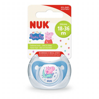 Nuk varalica silikon Peppa Pig u hig.kutiji vel 3