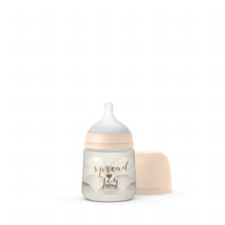 Suavinex flašica spori protok, 150ml, bež, 0m+