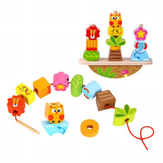 Tooky toy drveni balans blokovi - životinje 