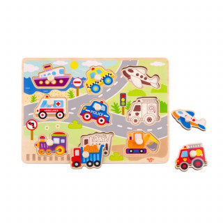 Tooky toy drvena umetaljka - vozila