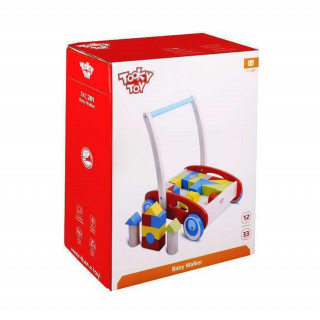 Tooky toy guralica sa drvenim blokovima