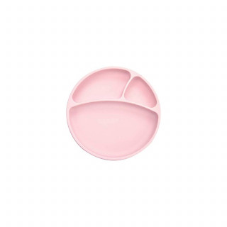 Minikoioi silikonski tanjir Portions pink