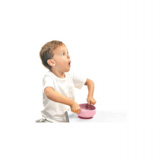 Minioioi silikonska činija Bowly pink