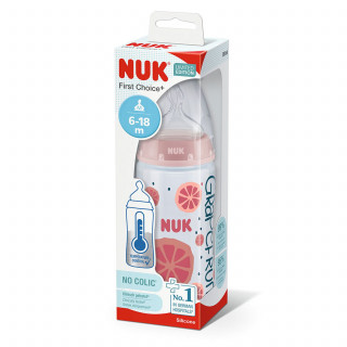 Nuk FC flašica sa tem. Indik fruits, 300ml 6-18M 