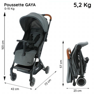Migo kolica Gaya, Grey