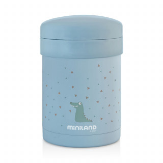 Miniland termos za hranu sa dve posude plavi,700ml