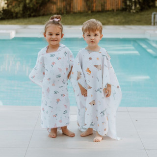 Baby textil pončo za plažu, devojčice