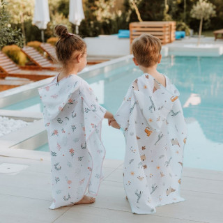 Baby textil pončo za plažu, devojčice