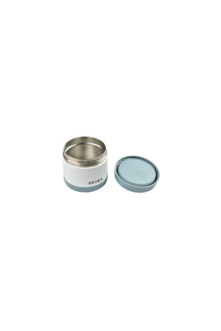 Beaba inox termo posuda 500ml, baltic blue/white 