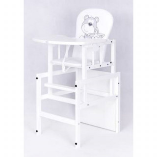 Drewex drvena hranilica Bear and Star, White