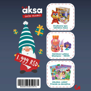 Novogodišnji paketići za devojčice 3.god +