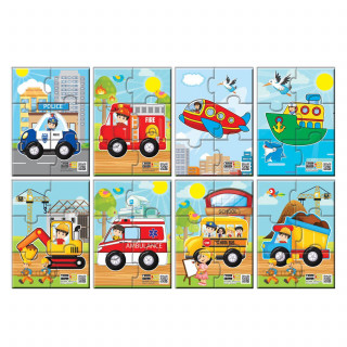 Moje prve puzzle 48el. - vozila