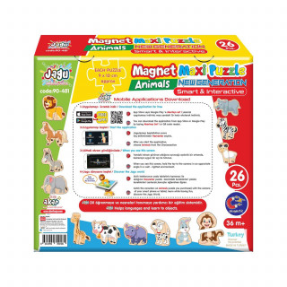 Magnetne puzzle 26el.- životinje