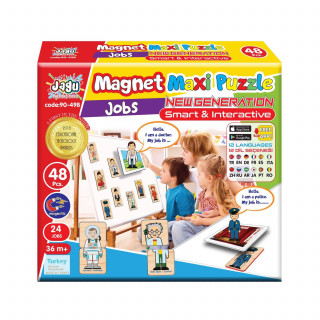 Magnetne puzzle 36el.- voće