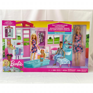 Barbie close&go sklopiva kuća za igru sa Barbikom 