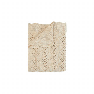 Bibs pleteno ćebe Wavy, Ivory