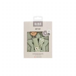 Bibs poklon set My first 6 months, Sage