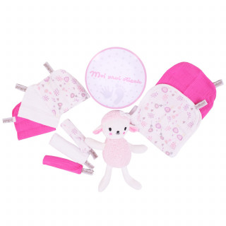 Jungle bebi set prvi otisak, roze