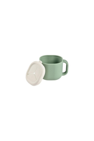 Beaba silikonska šolja za grickalice, sage green 