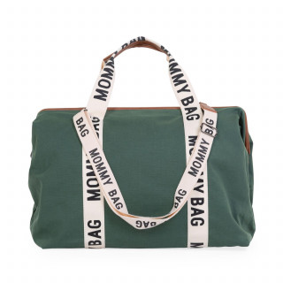 Child home Mommy Bag Signature, ručna torba zelena