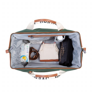 Child home Mommy Bag Signature, ručna torba zelena