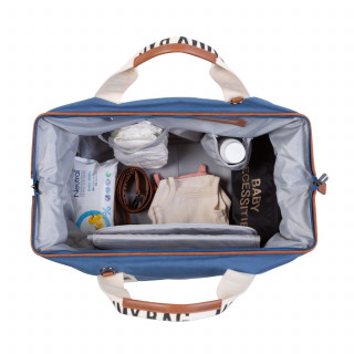 Child home Mommy Bag Signature, ručna torba indigo