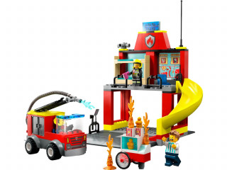Lego City Fire Station And Fire Truck