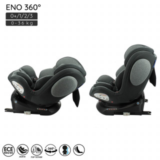 Nania a-s Eno 360° Isofix 0/1/2/3 (0-36kg), Grey