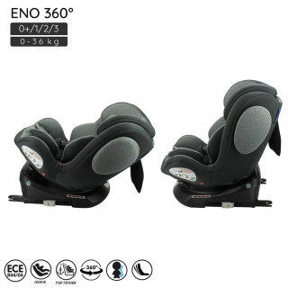 Nania a-s Eno 360° Isofix 0/1/2/3 (0-36kg), Grey 