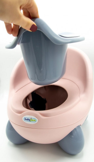 Babyjem noša potty pink/siva