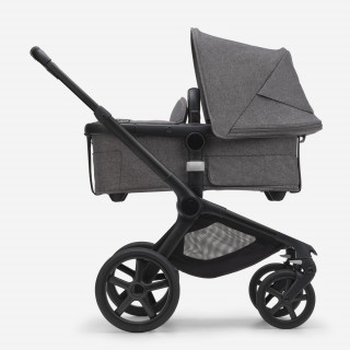 Bugaboo kolica Fox 5 crni ram, grey melange 