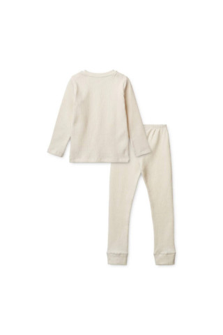 Liewood pidžama set Croydon Waffle, Creme