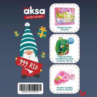 Novogodišnji paketić za devojčice 3+ no. 2-999 din