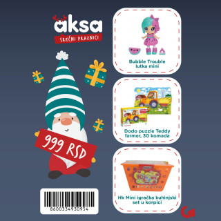 Novogodišnji paketić za devojčice 3+ no. 5-999 din 