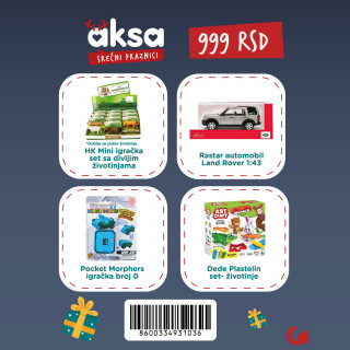 Novogodišnji paketić za dečake 3+ no. 1 - 999 din 