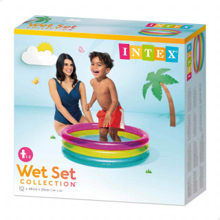 Intex dečiji bazen-tri prstena u bojama duge