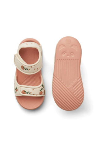 Liewood sandale Blumer, Peach/Sea shell