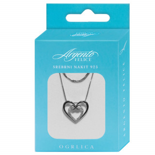 Argento ogrlica Srce u srcu 